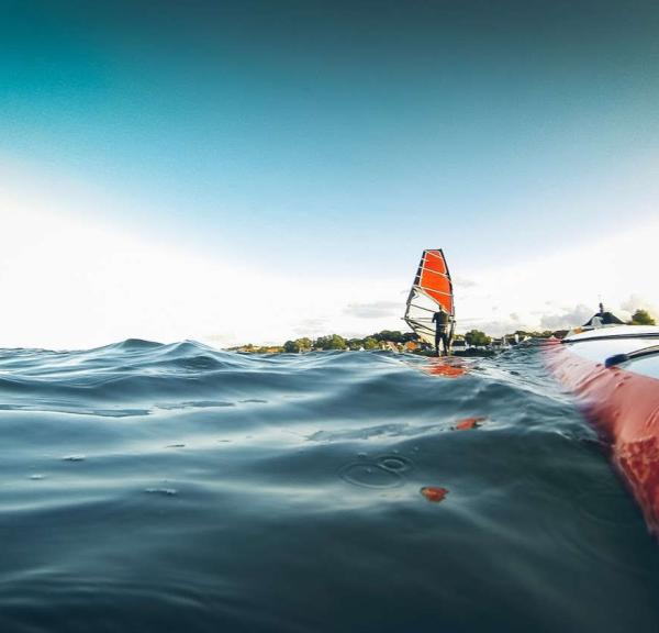 Surfing ved Lynæs